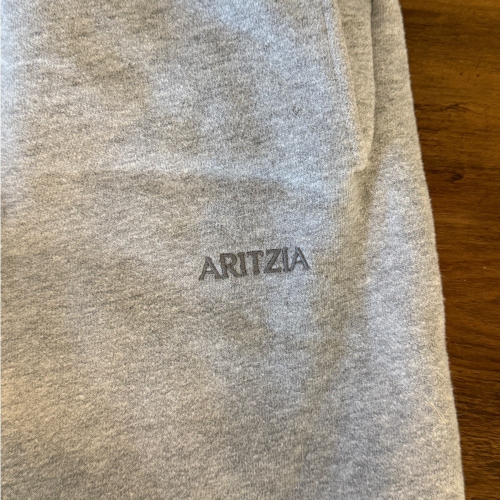 Aritzia Light Gray Sweatfleece Pants